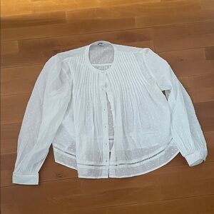 Old Navy Sheer White Blouse